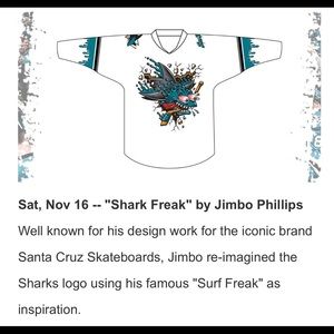 San Jose Sharks Jersey size M